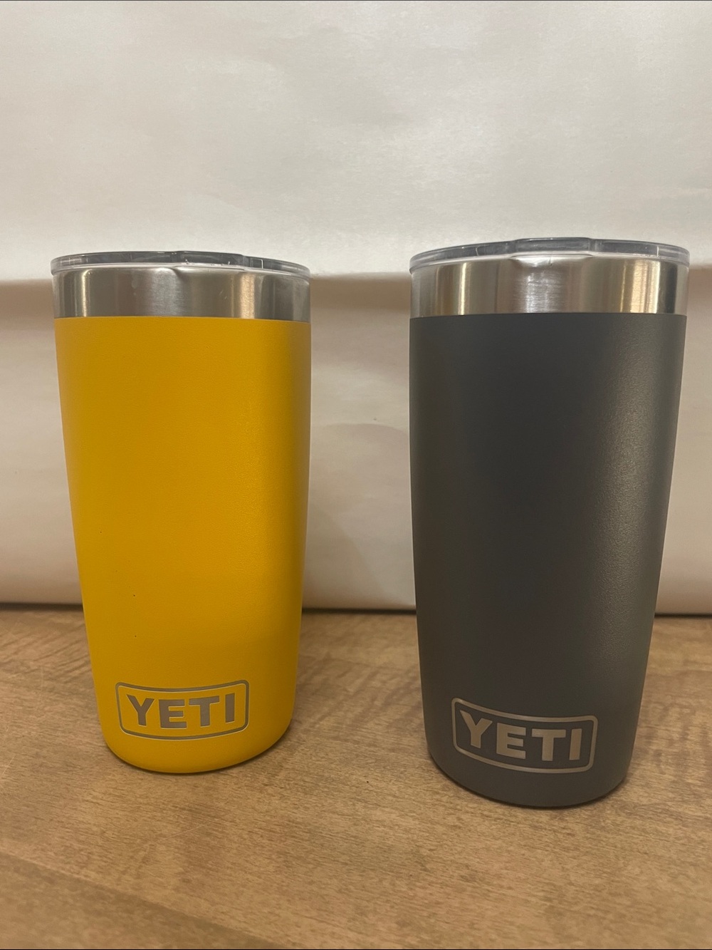 Yeti 10 Ounce Coffee Cups. One Black And One White. Good Condition.